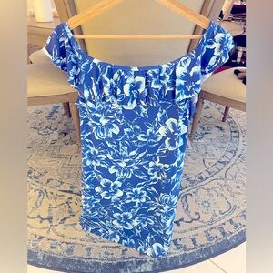 Tommy Bahamas off shoulder mini dress